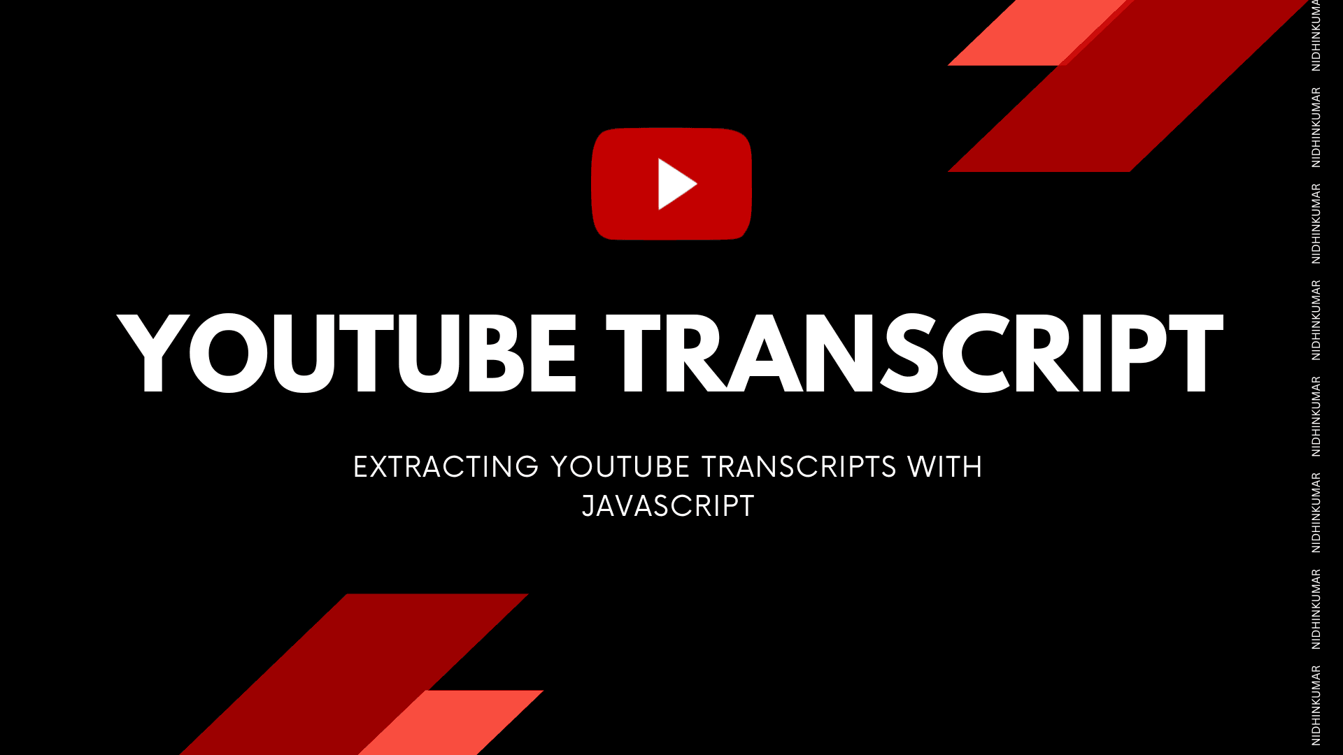 Extracting YouTube Transcripts with JavaScript